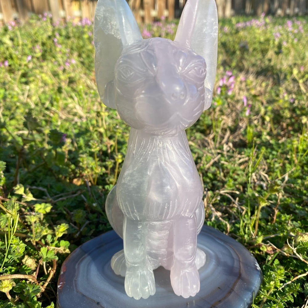 Fluorite Sphinx Cat Figurine